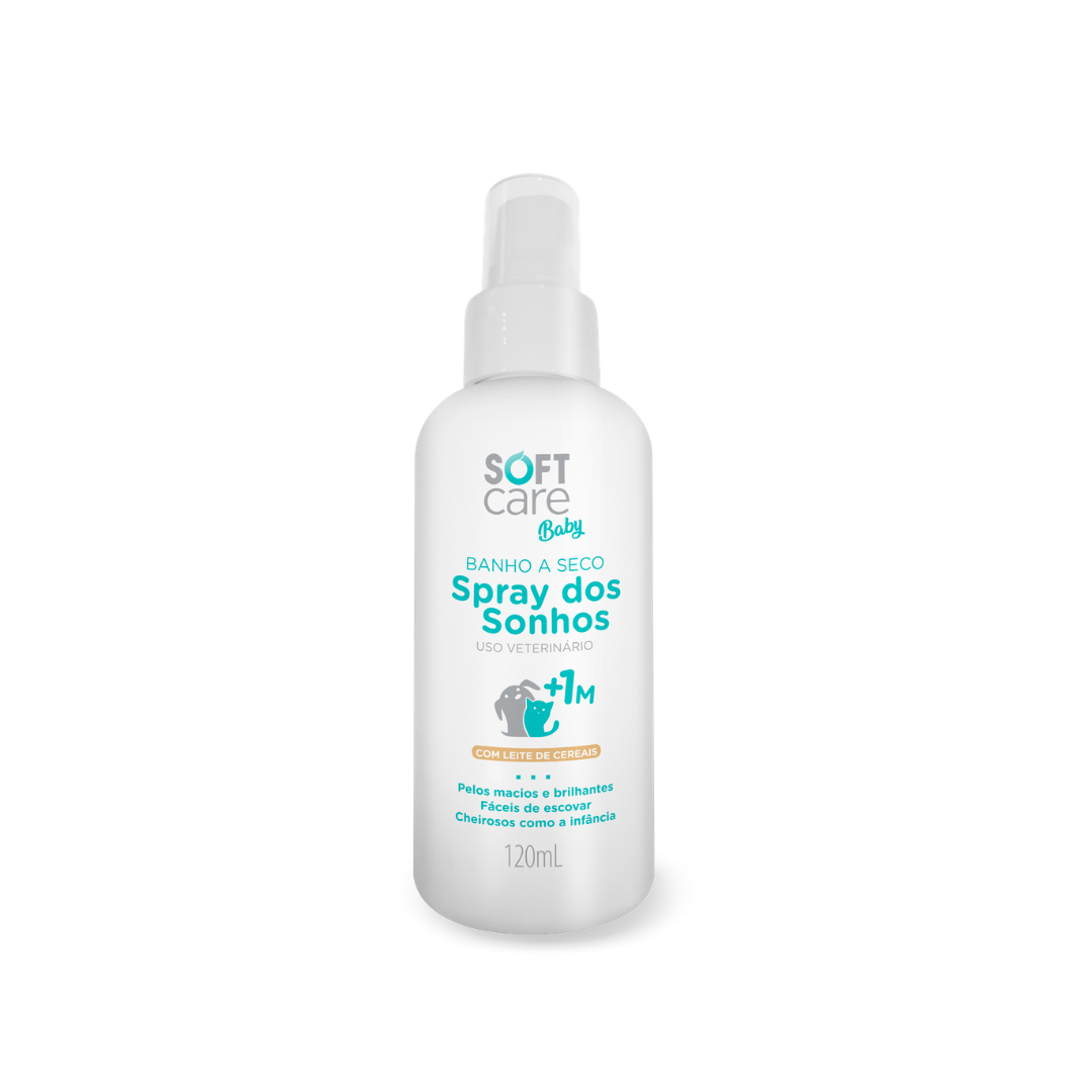 Banho a Seco Spray dos Sonhos Soft Care Baby 120ml