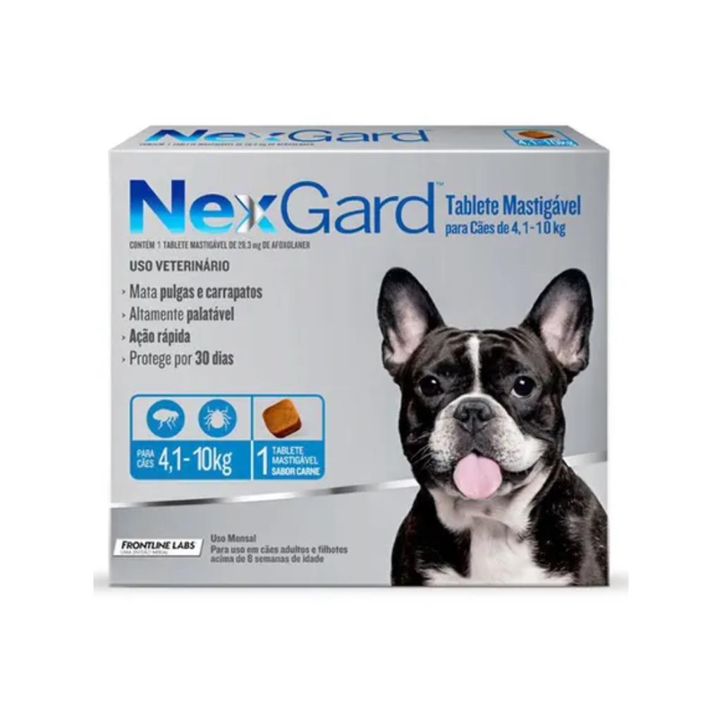 Nexgard Antipulgas Cães 4 a 10kg Caixa 1 Comprimido