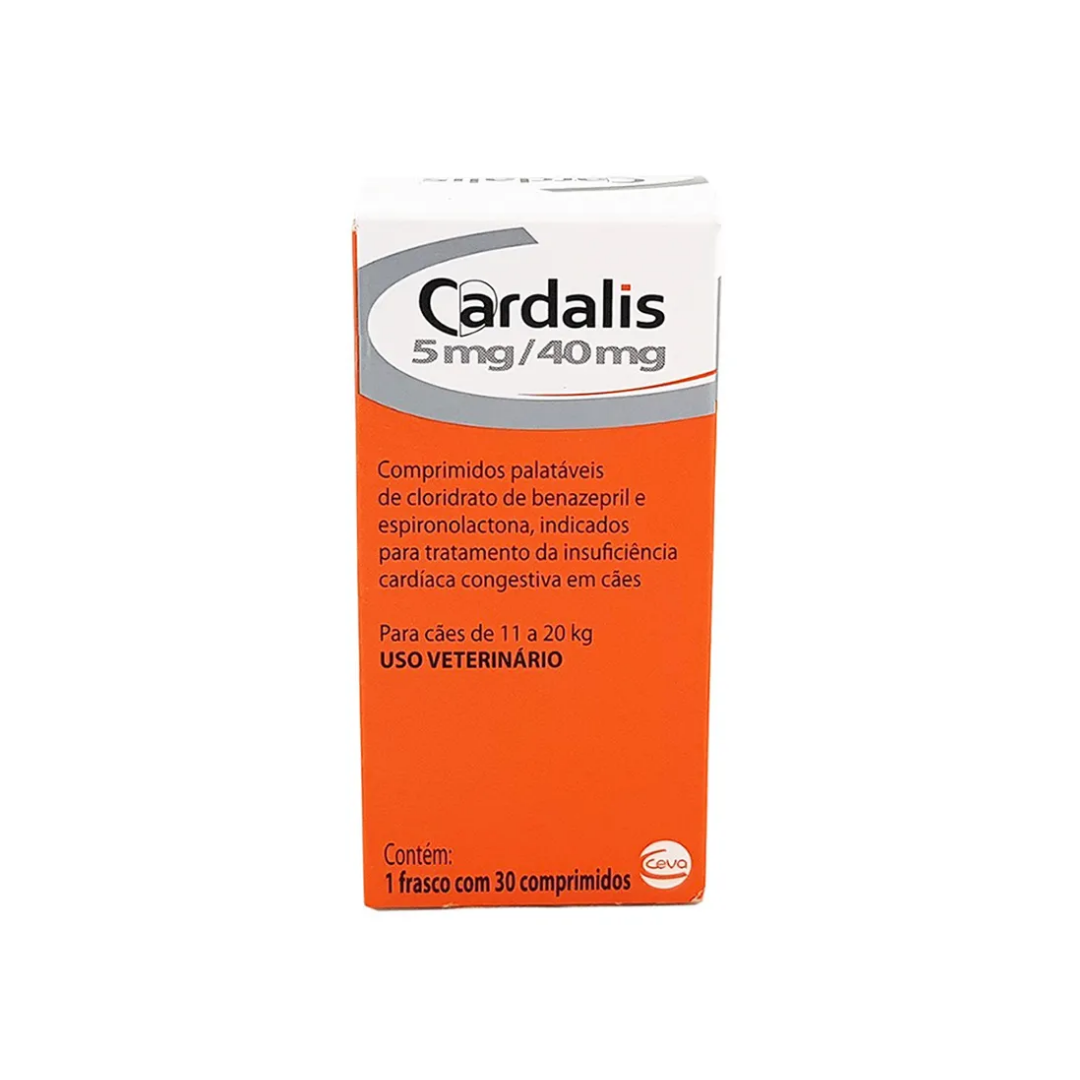 Cardalis 5mg / 40mg Cães 11 a 20kg 30 Comprimidos
