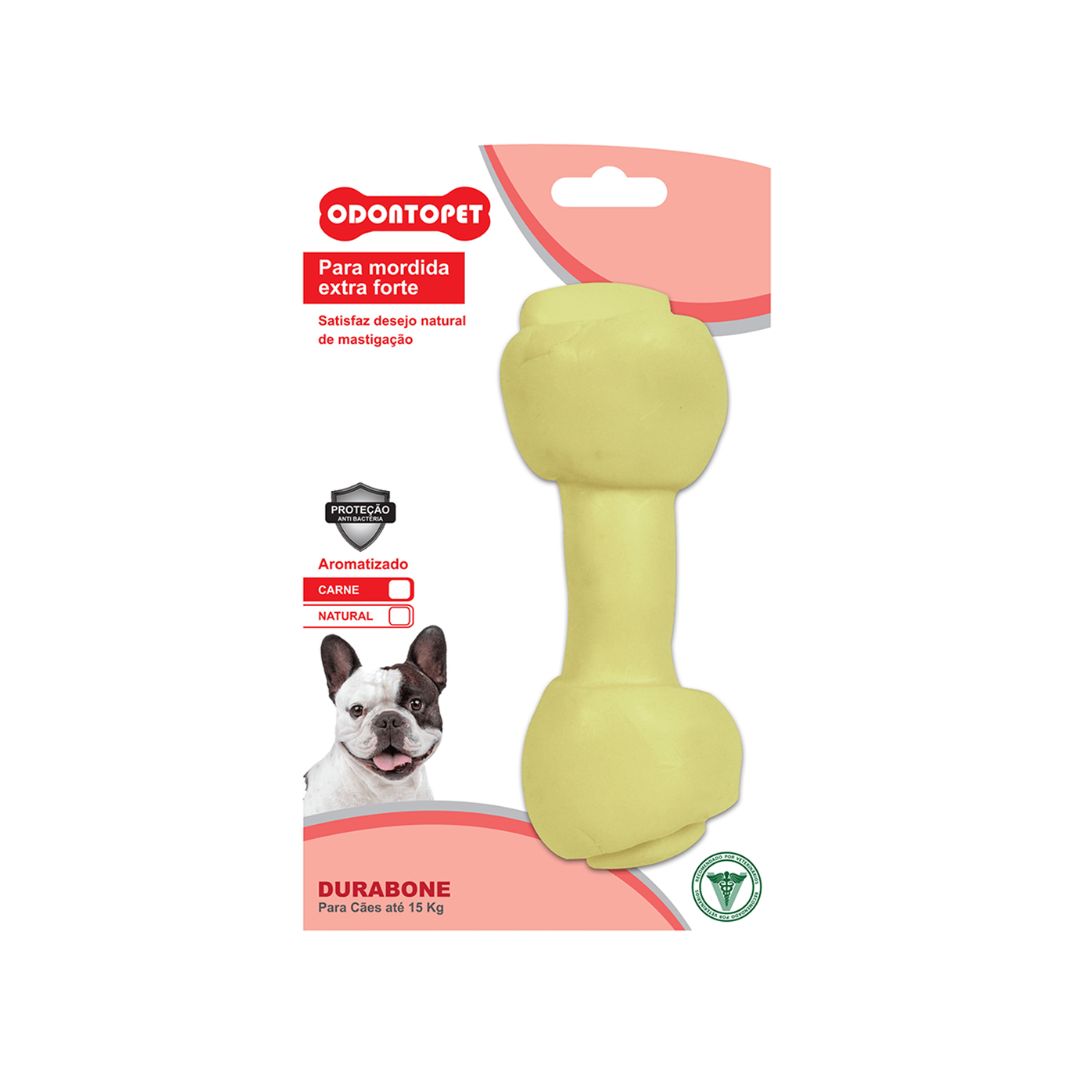 Brinquedo Dura Bone Osso Big Carne Cães até 15 Kg - Odontopet