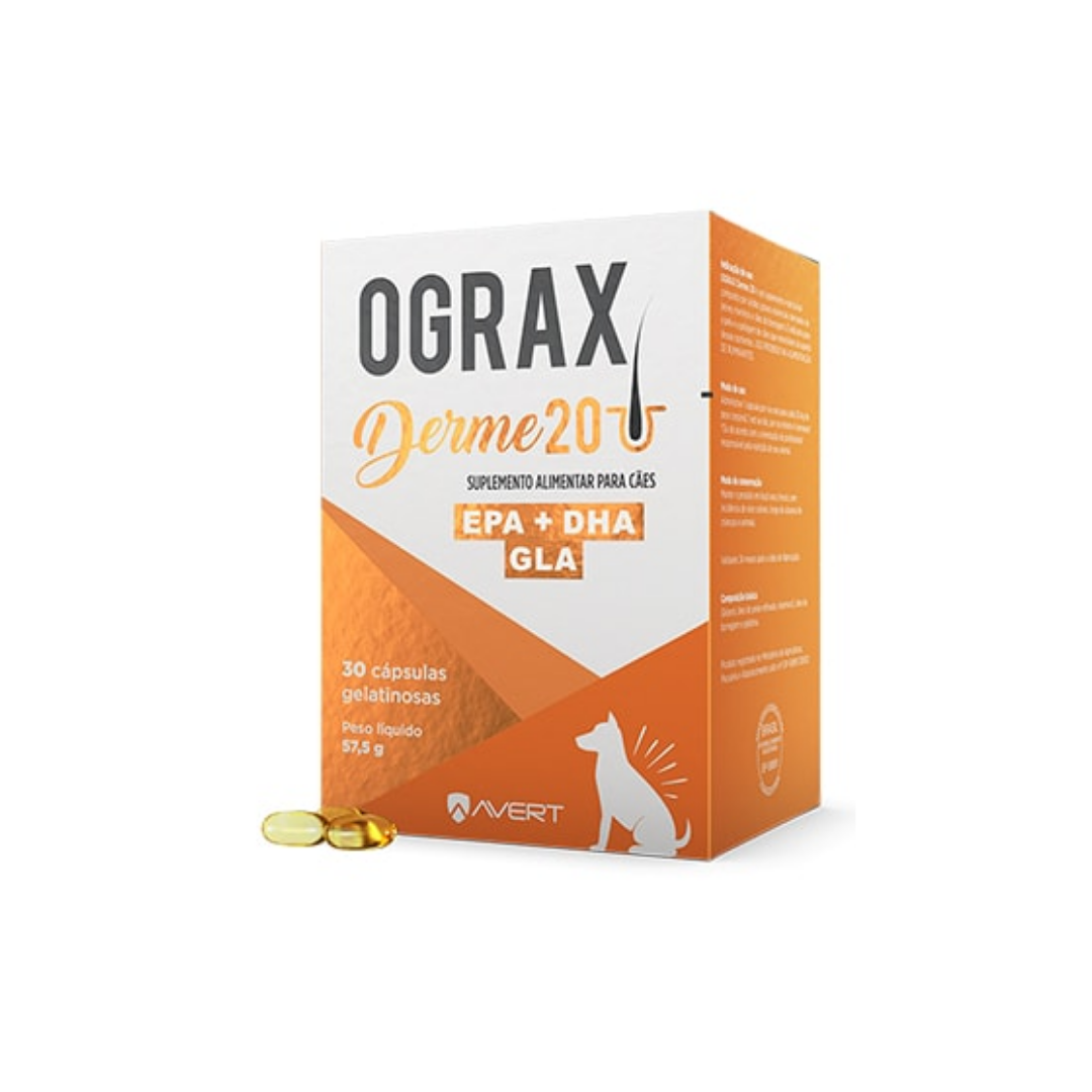 Ograx Derme 20 Omega 3 30 Cápsulas