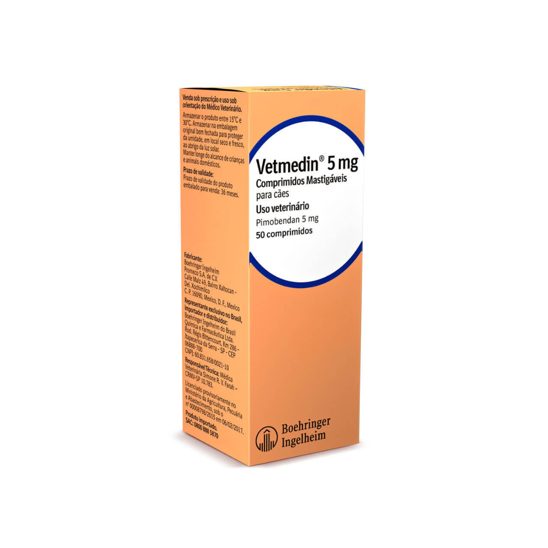 Vetmedin 5mg 50 comprimidos