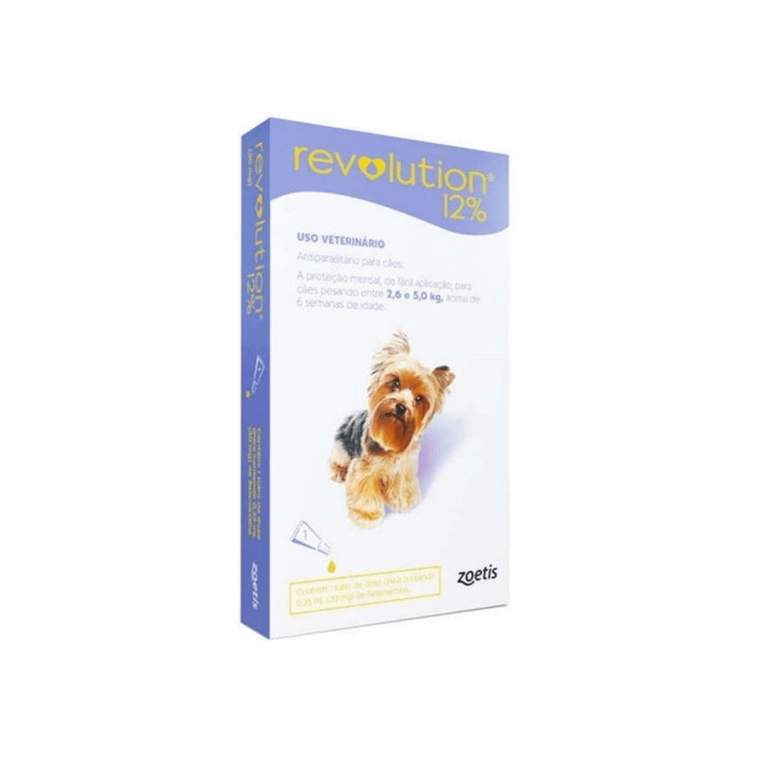 Revolution Antipulgas Cães 2,5 a 5,0kg (30mg) 1 Pipeta