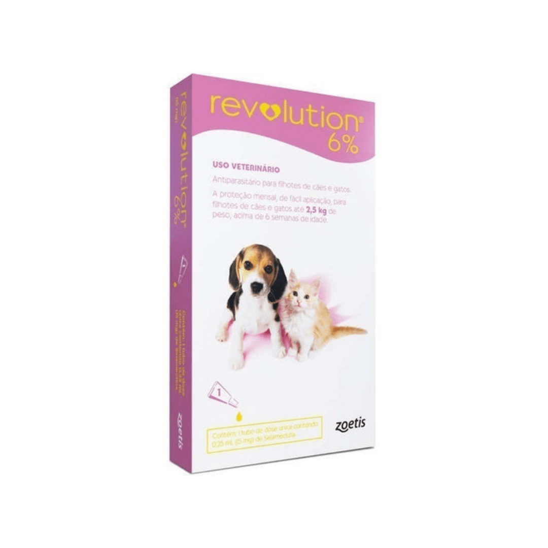 Revolution Antipulgas Cães e Gatos Até 2,5kg (15mg) 1 Pipeta