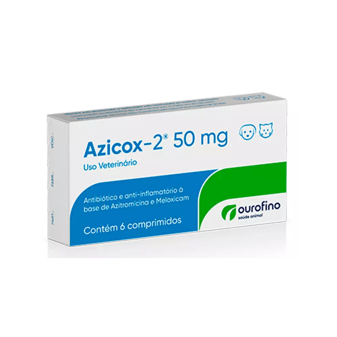 Azicox-2 50mg caixa 6 comprimidos