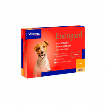 Endogard Vermifugo Cães 10Kg 2 Comprimidos