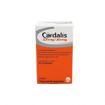 Cardalis 2,5mg / 20mg Cães 5 a 10kg 30 Comprimidos