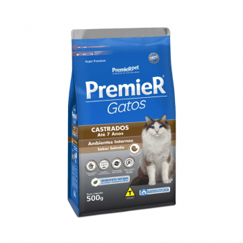 Premier Gatos Castrados até 7 Anos 500g Salmão