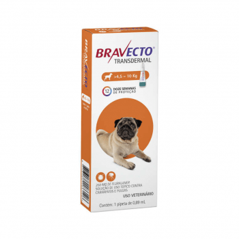 Bravecto Transdermal Cães 4,5 a 10 kg Pipeta Antipulgas