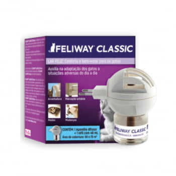Feliway Classic Kit Difusor Elétrico Com Refil 48ml