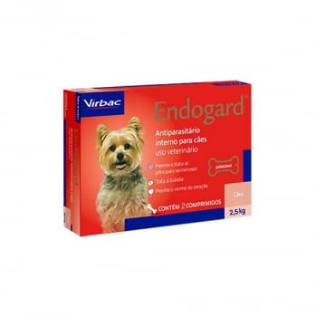 Endogard Vermifugo Cães 2,5Kg 2 Comprimidos