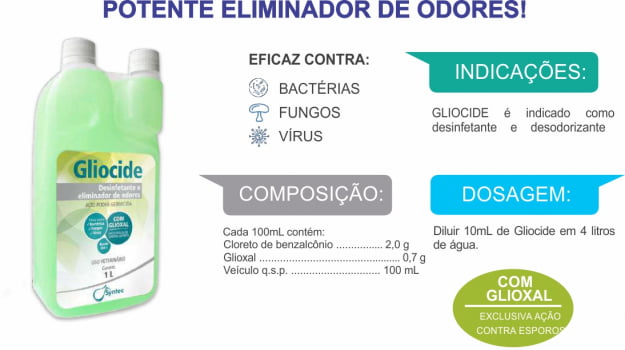 Gliocide 1L Desinfetante Syntec