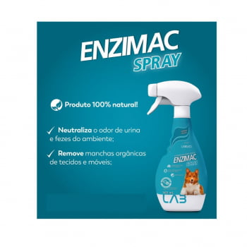 Enzimac Spray 500ml Eliminador de Odores e Manchas
