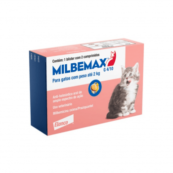 Milbemax Gatos até 2Kg Vermifugo 2 Comprimidos