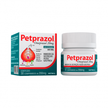 PetPrazol 20mg 30 comprimidos