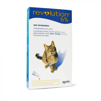 Revolution Antipulgas Gatos 2,6 A 7,5kg (45mg) 1 Pipeta
