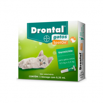 Drontal Spot On 0,35ml Vermífugo Gatos 0,5- 2,5kg