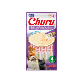 Churu Petisco para Gatos Galinha e Camarão 56g