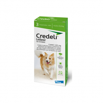 Credeli 450mg Antipulgas Cães 11 a 22kg 3 Comprimidos