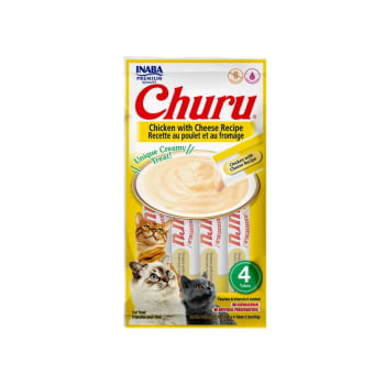 Churu Petisco para Gatos Galinha e Queijo 56g