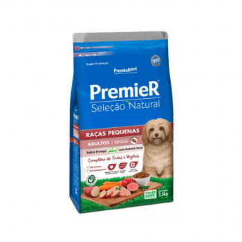 Premier Seleção Natural Adultos 2,5Kg Batata Doce Frango