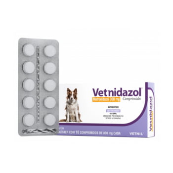 Vetnidazol 300mg 10 Comprimidos