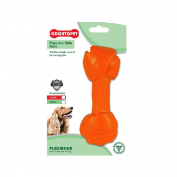 Brinquedo Flexi Bone Osso Big Menta Cães até 15 Kg - Odontopet