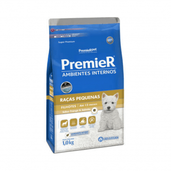 Premier Ambientes Internos Filhotes 1Kg Frango Salmão