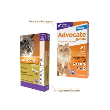 Advocate Gatos 4 a 8kg Combo 3 Pipetas