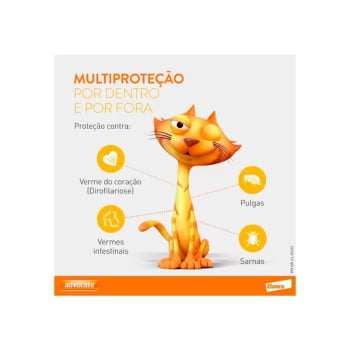 Advocate Gatos 4 a 8kg Combo 3 Pipetas