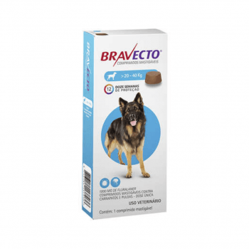 Bravecto Antipulgas Cães 20 a 40kg + BRINDE