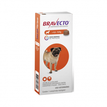 Bravecto Antipulgas Cães 4,5 a 10kg + BRINDE