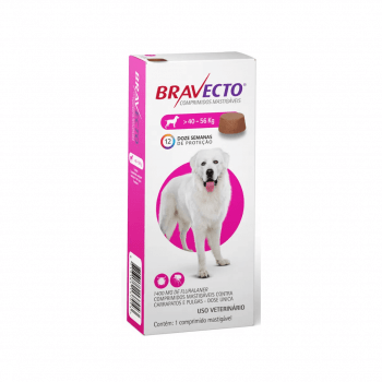 Bravecto Antipulgas Cães 40 a 56kg + BRINDE