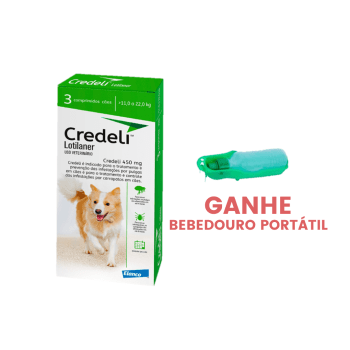 Credeli 450mg Antipulgas Cães 11 a 22kg 3 Comprimidos
