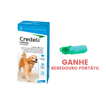 Credeli 900mg Antipulgas Cães 22 a 45kg 3 Comprimidos