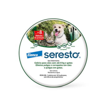 Seresto Coleira Cães E Gatos Até 8kg
