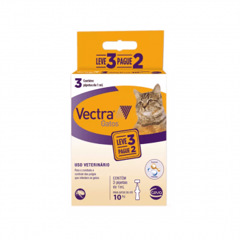 Vectra Gatos Antipulgas Combo Leve 3 Pague 2