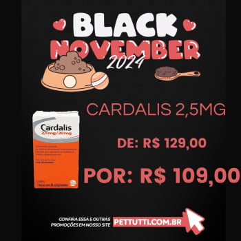 Cardalis 2,5mg / 20mg Cães 5 a 10kg 30 Comprimidos