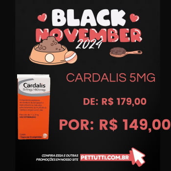 Cardalis 5mg / 40mg Cães 11 a 20kg 30 Comprimidos