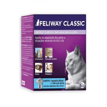 Feliway Classic Kit Difusor Elétrico Com Refil 48ml