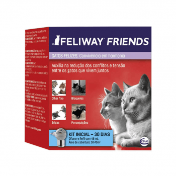 Feliway Friends Kit Difusor Elétrico Com Refil 48ml 